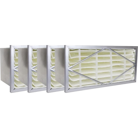 Filterbuy 24x24x6 Air Filter MERV 14 Header, HVAC AC Furnace Air Filters Replacement (4-Pack)