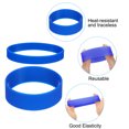 thumbnail image 4 of Unique Bargains Silicone Élastique Sublimation Gobelets Titulaire des Bandes de Bagues, Bleu 10Pcs, 4 of 6