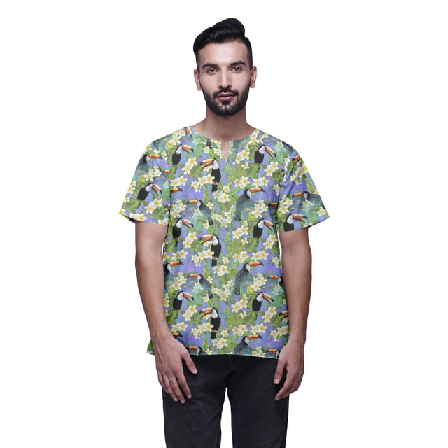 Atasi Kurta Indien pour Garçons Kurta Imprimé à Manches Courtes pour Hommes Kurta de Designer