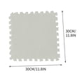 thumbnail image 3 of Lksixu Puzzle Foam Floor Mat for Kids, 12"x12" Plush Interlocking Square Carpet Tiles with Padding, Soft Shaggy Fluffy Area Rugs Non-Slip Thick Play Mat Floor Protective Mats for Living Room Bedroom, 3 of 9