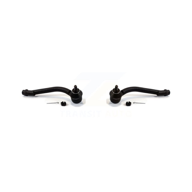 Front Outer Tie Rod End Kit for Car Hyundai Elantra Kia Forte Koup Forte5 K72-101234. Includes two front outer steering tie rod ends compatible with 2012-2013 Kia Forte5, 2011-2012 Hyundai Elantra 2.0L, 2010-2013 Kia Forte, 2010-2013 Kia Forte Koup, and 2007-2010 Hyundai Elantra. Features a TQ powdered metal gusher bearing design for reduced friction, a premium cover plate for durability, and a full-ball metal stud for responsive steering. Covered by a limited lifetime warranty.
