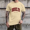 thumbnail image 3 of BOBOGOJP T-Shirts à Manches Courtes pour Hommes Décontractés Chandail à Manches Courtes Rayé Col Rond T-shirt (Kaki, TG), 3 of 4