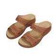 thumbnail image 1 of HKEJIAOI Sandales pour Femmes Sandales pour Femmes Dames Mode Décontractée Sandales Compensées Chaussures Pantoufles d'Extérieur, 1 of 6