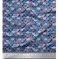 thumbnail image 1 of Soimoi Modal Satin Fabric Tribal African Printed Craft Fabric by The Yard 42 Inch Wide, 1 of 3