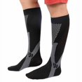 thumbnail image 2 of Unisexe Compression Genou Jambe Soutien Stretch Magie Compression Chaussettes Performance Course à Pied Sports - 3 Tailles - 4 Couleurs, 2 of 7