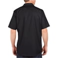 thumbnail image 4 of Dickies Mens Industrial Short Sleeve Work Shirt, XT, Black, 4 of 4
