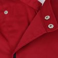 thumbnail image 4 of Veste de Chef Rétro Manteau Uniforme Manches Longues Hôtel Cuisine Tenue de Travail Serveur Serveuse Uniformes Vêtements 3TG Rouge, 4 of 9