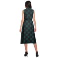 thumbnail image 4 of Moomaya Adjustable Fabric Belt Printed Lapel Collar Button Down Casual Dress, 4 of 4