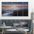 thumbnail image 1 of Beautiful Sunset on Chudskoy Lake - Seashore Canvas Art Print, 1 of 3