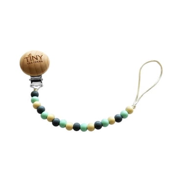 Tiny Teethers Clip-On Silicone Pacifier Clip for infants