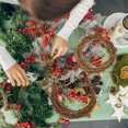 thumbnail image 3 of 2 Pcs Couronne en Rotin en Forme de Lune Fait Main pour Bricolage, 3 of 8