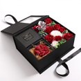 thumbnail image 2 of Boc Eye-catching Flower Gift Box Realistic Colorful Anti Fade Rose Soap Flower Box for Festival, 2 of 10
