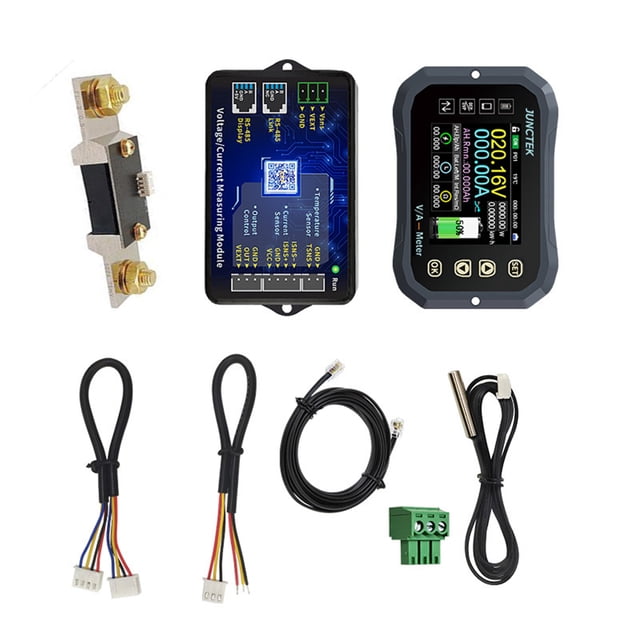 Maytalsory Bluetooth 100A/400A/600A RV Battery Monitor With/ Shunt Battery Coulomb Meter Tester Battery 400A KG-140F