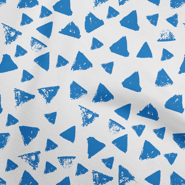 oneOone Viscose Chiffon Blue2 Fabric Geometric Sewing Craft Projects Fabric Prints By Yard 42 Inch Wide