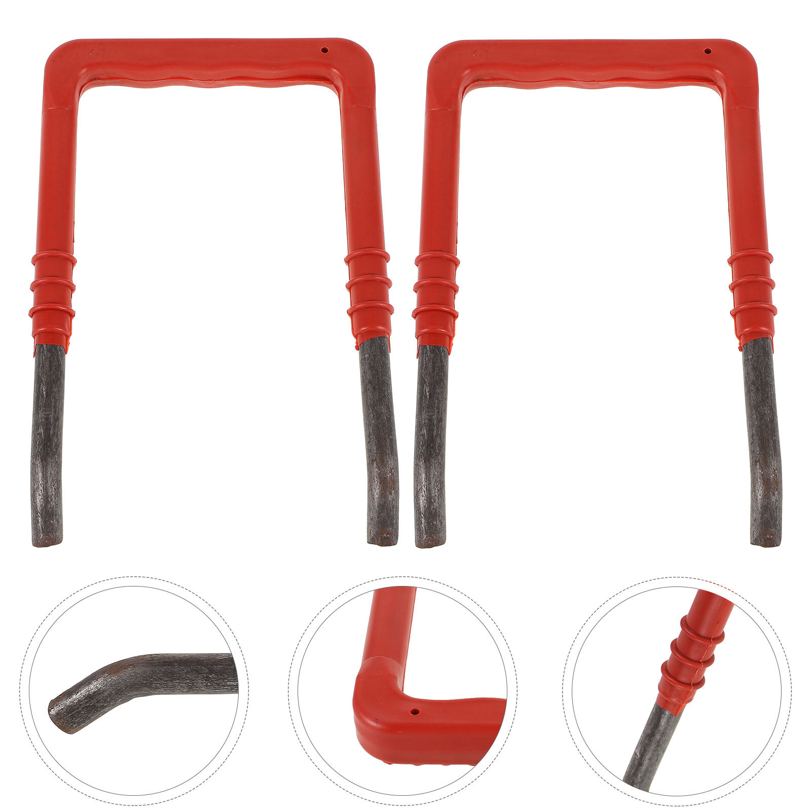 Minkissy 2Pcs Portable Ladder with Anti-slip Step and Stainless Steel for Multi-purpose Outdoor Use