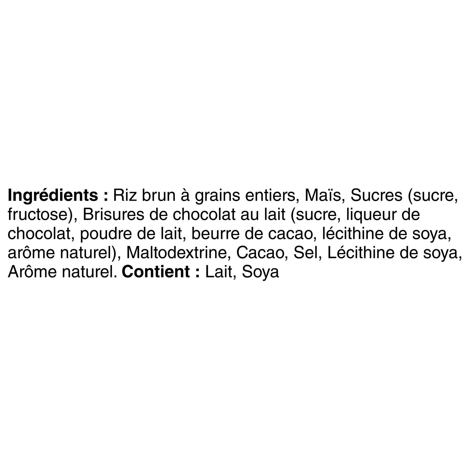 Quaker Crispy Minis Galettes de riz brun Saveur Caramel et brisures de chocolat