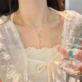 thumbnail image 4 of European and American Simple Light Luxury Butterfly Pearl Necklace, 4 of 6