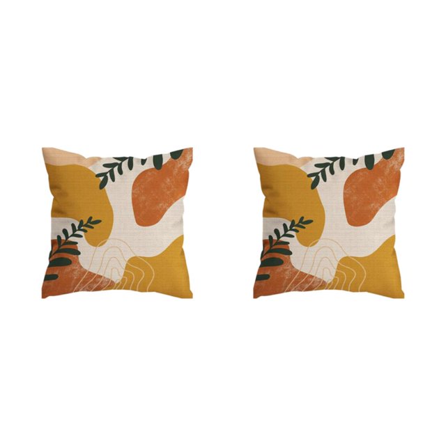 kurtrusly Easy-to-Clean Throw Pillows Cover Fit For Any Room Various Colors Polyester Cushion Cover Pillow Cover Soft Durable W0134-8 2Set