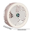 thumbnail image 3 of Camping Fans for Tent with Light,Camping Fan with Led Lantern,Rechargeable Battery Operated Tent Fan with Light and Hanging Hook for Outdoor Tent Rv Travel Fishing Hurricane Emergency Power Outage, 3 of 8