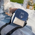 thumbnail image 2 of TopLLC Small Crossbody Bag for Women/Men, Matching Color Canvas Shoulder Bag with Rabbit Pattern, Mini Messenger Satchel Bag with Adjustable Strap, Lightweight Casual Crossbody Purse Gifts for Student, 2 of 7