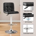 thumbnail image 4 of Hometrends Quilted Swivel Bar Stool, 4 of 9