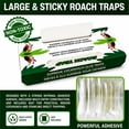 thumbnail image 4 of Cockroach Traps, 12-Pack, Larger and Multi-Entry Design Roach Traps with Extra-Strong Adhesive, Sticky Glue Cockroach Trap for Indoor Use, Insect Sticky Glue Traps, Family-Safe, Easy and Ready-to-Use, 4 of 7