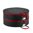 thumbnail image 2 of Dvkptbk Christmas Wreath Storage Bag Wreath Storage Container Large Capacity Double-layer Portable Storage Bag - 2 Zippers, Durable Handles Holiday and Seasonal Wreath Storage Boxes, 30"x16", 2 of 2