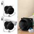 thumbnail image 3 of Home Kitchen Speed Regulating Duct Exhaust Air Ventilation Fan Sheds Noiseless, 3 of 5