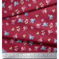 thumbnail image 3 of Soimoi Poly Georgette Fabric Leaves,Floral & Parrot Kids Decor Fabric Printed Yard 52 Inch Wide, 3 of 3