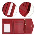 thumbnail image 3 of Youkk Elegant Women S Purse With Multiple Card Slots Exquisite Craft Hand Wallet Tassel Good Hand Feeling Red 1Set, 3 of 6