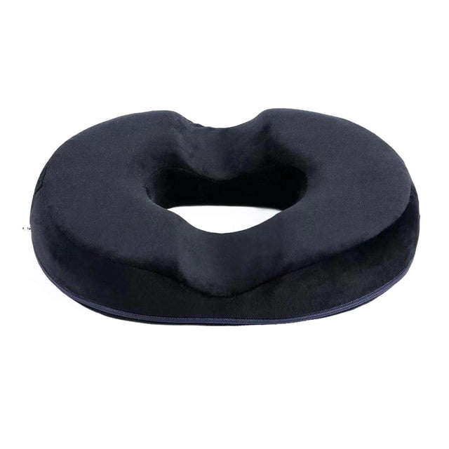 Donut Pillow Hemorrhoid Seat Cushion Black B