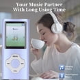 thumbnail image 4 of Lecteur MP3 BT, Écran Couleur 1.8 Po Lecteur MP3 MP4 Portable Supportant jusqu'à 128 Go, Lecteur de Musique Numérique à Réduction de Bruit pour Enfants Adultes, 4 of 7