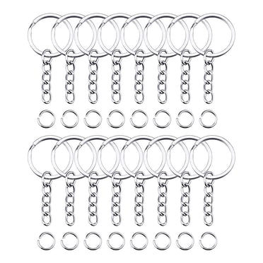 TopLLC Keychains 100 of key key chain bag pendant buckle with link chain Stainless steel keychain