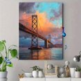 thumbnail image 4 of Qisvanset Serene Lake Sunset Pier Canvas Print 12x16 Inch Kitchen Wall Art, 4 of 8