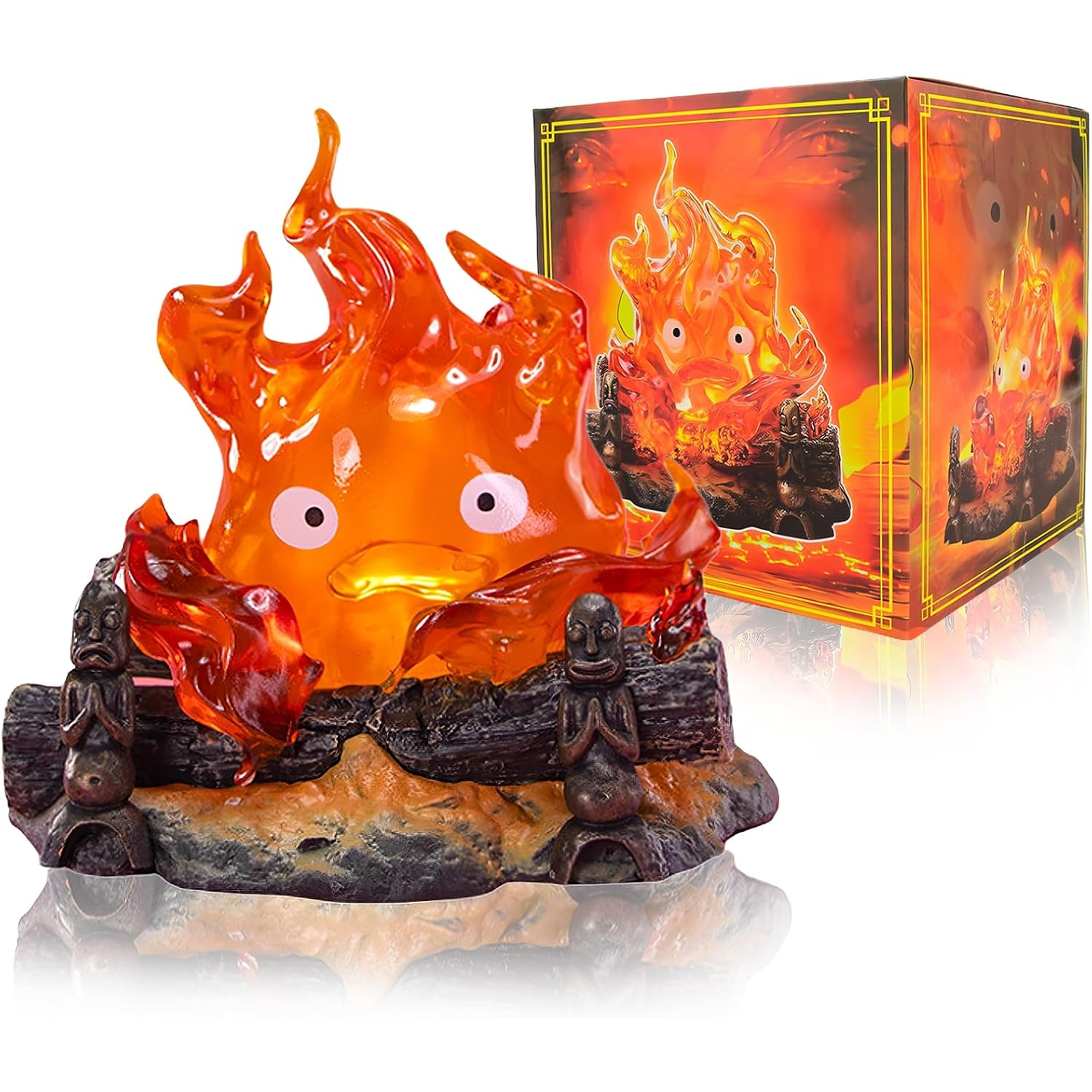 Calcifer lamp, Hal's mobile castle,flame lamp with battery, room