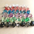 thumbnail image 5 of KLKCMS 7 Pieces Acrylic Polyhedral Dice Party Game D4-D20 for Role Playing Game Blue, 5 of 5
