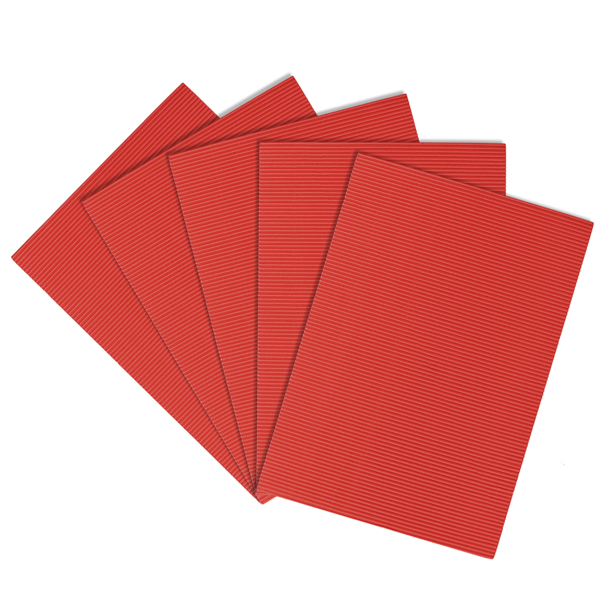 Paper Heets Unique Bargains 5pcs Corrugated Cardboard Paper SheetsRed,7.87-inch x ...