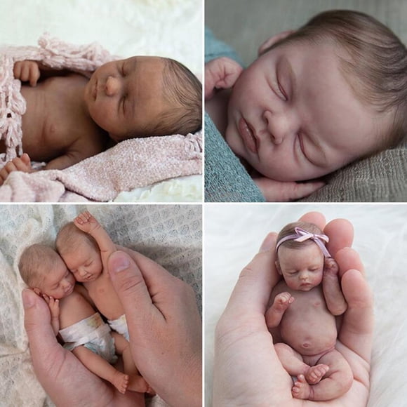 5 cm Mini Simulation Baby Doll Toy Decoration Mini Simulation Baby Doll Realistic Mini Baby Doll Ornaments Gift for Christmas Birthday