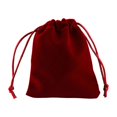 thumbnail image 1 of fastboy Drawstring Bag Storage Burlap Packaging Gift Corset Pouches Sack Jewelries Bundle Organize Candy Cosmetic Coins Crimson, 1 of 9