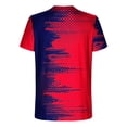 thumbnail image 4 of Qertyioot Hommes Imprimer Manches Courtes Col Rond T-shirt Casual Mode Manches Courtes Dégagement, 4 of 5