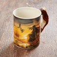 thumbnail image 2 of Tasse Sculptée Retraite Dorée - Cabane 16 oz, 2 of 3
