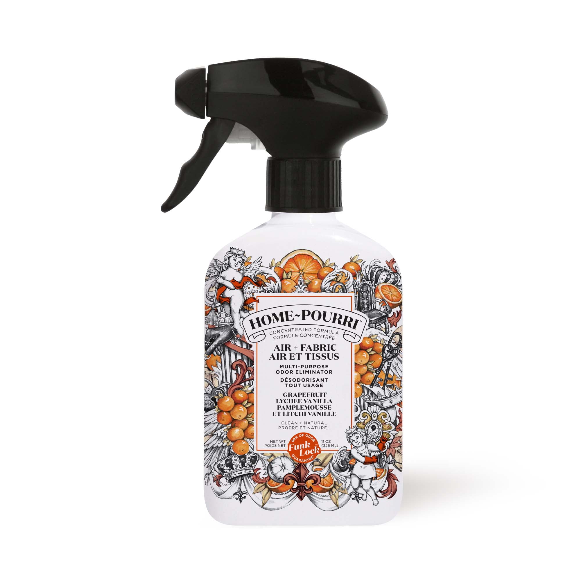 Home-Pourri Spray multi-usages 325 ml - Pamplemousse, litchi, vanille - FRENCH