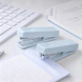 thumbnail image 4 of Portable Folding Stapler - Labor Saving Handheld Stapler, Office Exam Paper & Document Binding, Light Blue, JKODE, 4 of 6