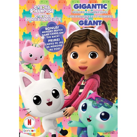 Gabby's Dollhouse Gigantic Coloring and Activity Book