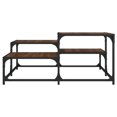 thumbnail image 2 of vidaXL Coffee Table Brown Oak 87.5x87.5x40 cm Engineered Wood, 2 of 5