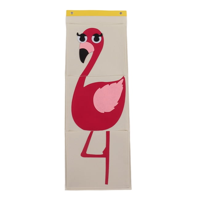 Wall Mounted Storage Bag, Felt Over Door Hanging Storage Bag Space Saving For Home Bird 100.7x35cm