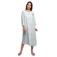 thumbnail image 1 of Moomaya Chemise de Nuit Boutonnée en Coton Imprimé pour Femmes, Robe de Nuit d'Allaitement, 1 of 5