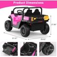 thumbnail image 2 of 24V 4WD Ride-On Dump Truck with Remote Control, 2-Seater Electric Construction Vehicle with Dump Bed & Shovel, 2 of 8