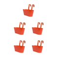thumbnail image 3 of relayinert Outdoor Hanging Pots For Plants Practical And Beautiful Solution Detachable orange red 5Set, 3 of 6