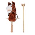 thumbnail image 2 of Jouet Cheval à Chevaucher, Design de Dessin Animé, Bâton Cheval en Peluche avec Roues et Poignée Épaissie pour Enfants, 2 of 7